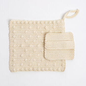 Face Cloth And Scrub Pad Crochet Kit, 4 of 11