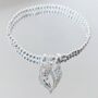 Angel Wings Silver Plated Bracelet Or Anklet, thumbnail 2 of 6