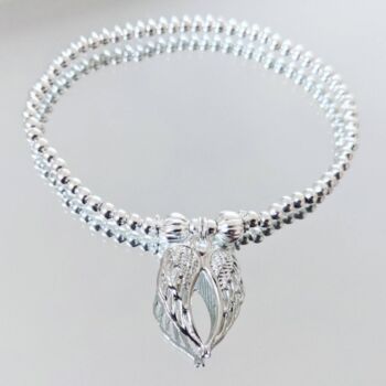 Angel Wings Silver Plated Bracelet Or Anklet, 2 of 6