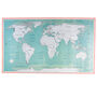 Large Scratch World Map Print 87x52cm, thumbnail 3 of 5