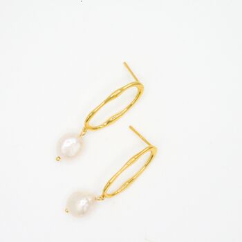 Freshwater Pearl Drop Bridesmaid Earrings, 6 of 9