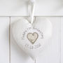 Personalised Couples Initials Hanging Heart Gift, thumbnail 7 of 12