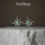 Sterling Silver 925 North Star Opal Earrings, thumbnail 1 of 3