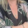 The Rectangle Emerald Necklace, Silver, thumbnail 4 of 11