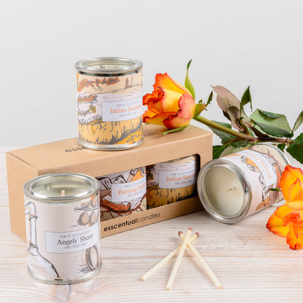 Autumn Nights Candle Gift Set By Esscentualcandles