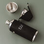 Personalised 8oz Hunter Flask With Shot Cups, thumbnail 1 of 5