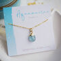 Aquamarine March Birthstone Necklace, thumbnail 2 of 11