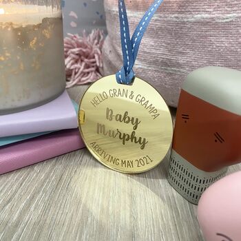 Pregnancy Announcement Keepsake Silver, Gold, Rose Gold, 5 of 9
