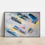 Extra Large Bespoke Abstract Framed Canvas, thumbnail 4 of 4