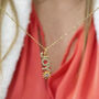 Gold Plated Joy Necklace With Sun Detail, thumbnail 2 of 4