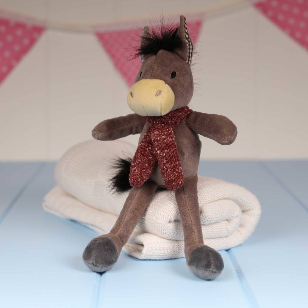 Mini Donkey Newborn Soft Toy By Nest