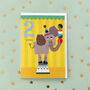 Elephant 2nd Birthday Card, thumbnail 4 of 5