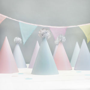 Pastel Party Cone Hats By Postbox Party 