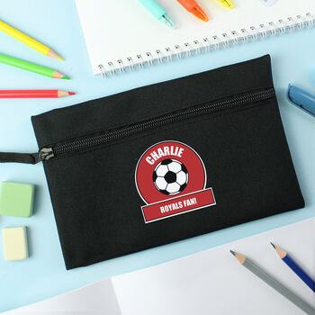 Personalised Red Football Fan Pencil Case, 2 of 2