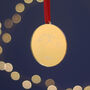 Gold Personalised Cat Nose Christmas Tree Bauble, thumbnail 4 of 6