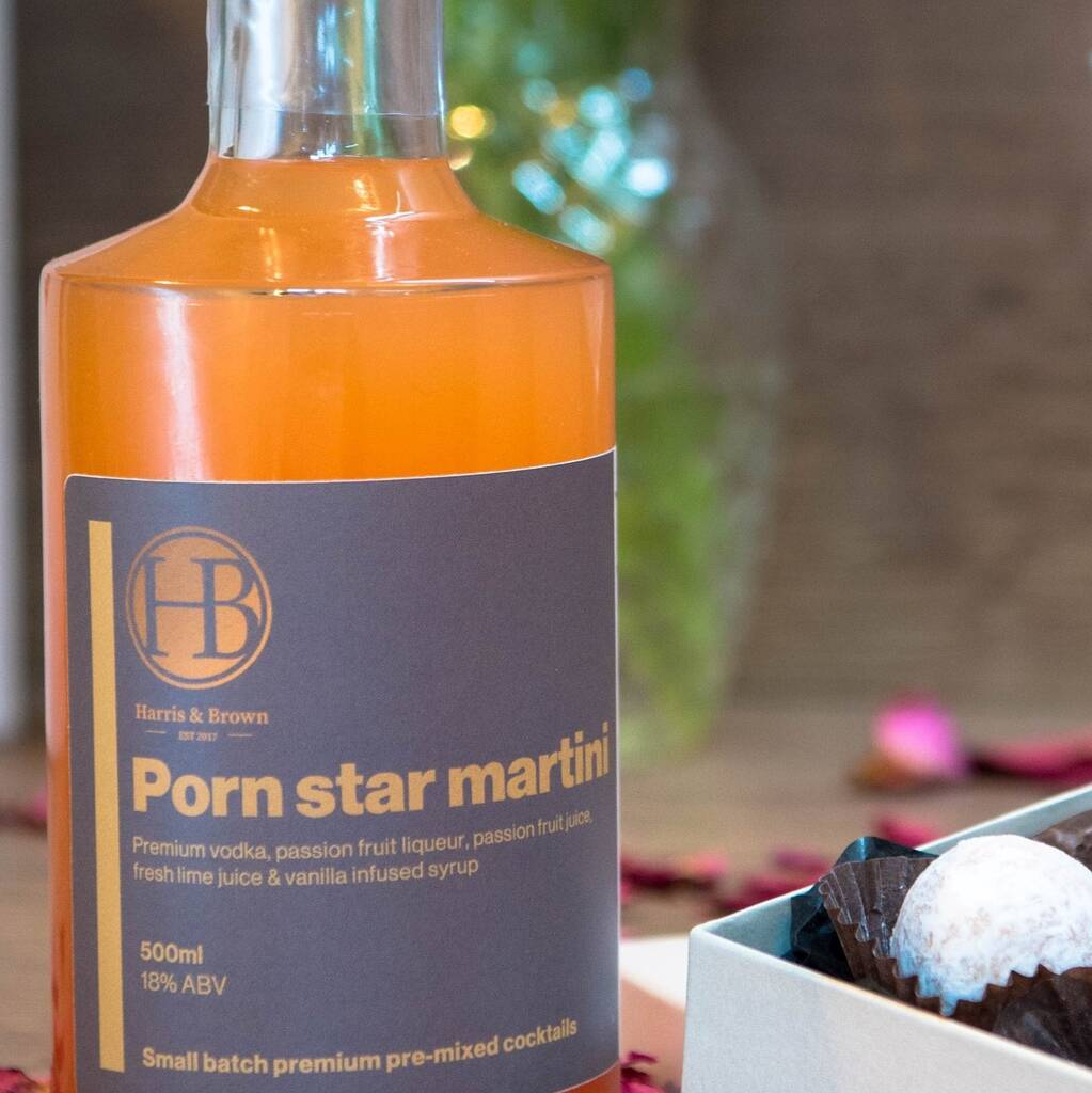 1023px x 1024px - Porn Star Martini Pre Mixed Cocktail By Harris & Brown |  notonthehighstreet.com