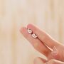 Sterling Silver Paisley Pattern Stud Earrings, thumbnail 5 of 12