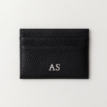 Personalised Genuine Pebble Leather Card Holder, 5 of 8