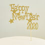 Happy New Year 2020 Scrolly Vintage Cake Topper, thumbnail 1 of 3