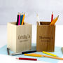 Personalised Wooden Pens And Pencils Pot, thumbnail 4 of 5