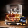 Wedding Party Name And Role Engraved Whiskey Glass, thumbnail 1 of 5