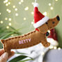 Personalised Dachshund Sausage Dog Christmas Decoration, thumbnail 5 of 8
