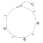 Lakshmi Anklet Blue Topaz Silver Or Gold Plated, thumbnail 2 of 10