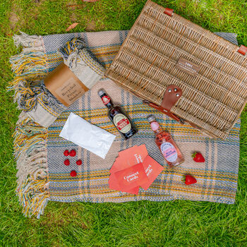 Luxe Picnic Hug Hamper With Drinks, Blanket And More, 2 of 8