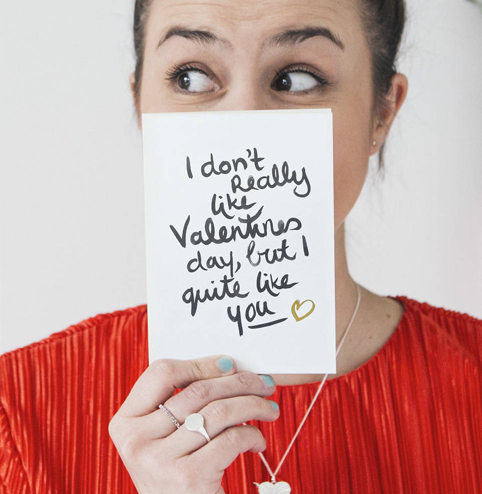 I Don't Like Valentine's Day Card, 1 of 8