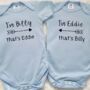 Personalised Twin Baby Gift Set | Matching Twin Clothes, thumbnail 2 of 12