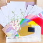 Wildflower Meadow Triptych Picture Craft Kit | Spring Home Decor, thumbnail 3 of 7