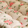Country Rose Garden Bench Cushion, thumbnail 4 of 5