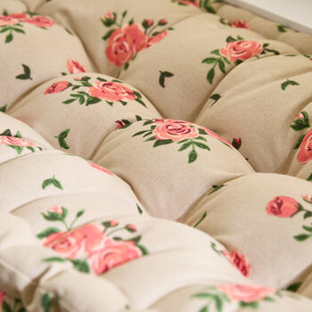 Country Rose Garden Bench Cushion, 4 of 5