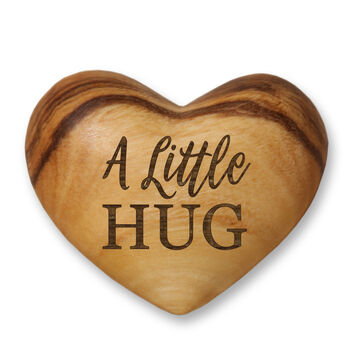 A Little Hug, Tiny Hug Token, Olive Wood, 5 of 10