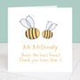 Bee's Knees Teacher Thank You Card, thumbnail 6 of 10