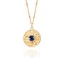 Blue Sapphire Sun Necklace, thumbnail 1 of 8