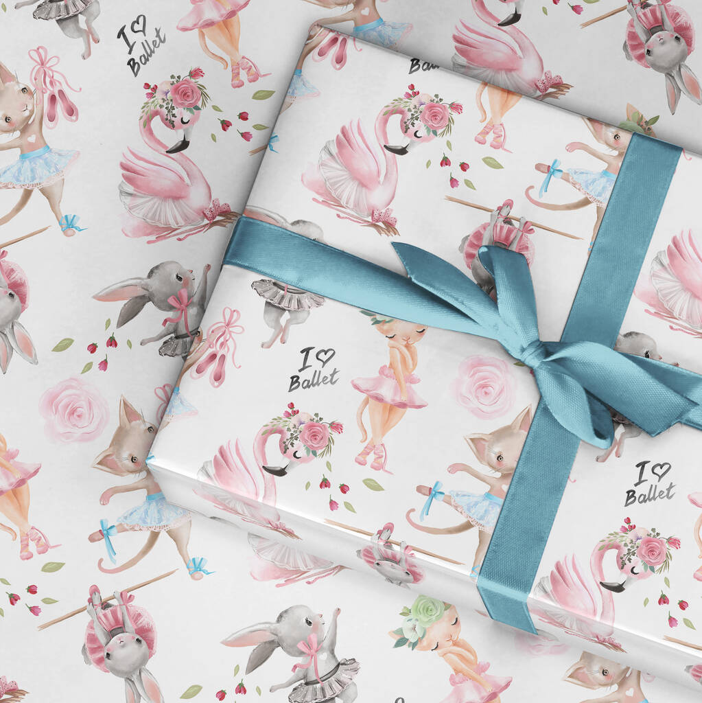 Ballet Wrapping Paper, Dance Gift Wrap By The Wrapping Paper Shop