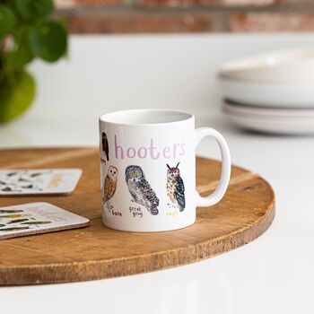 'Hooters' Ceramic Bird Mug, 4 of 7