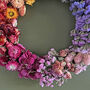Natural Rainbow Dried Flower Wreath, thumbnail 2 of 4