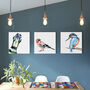 Inky Jay Bird Canvas Gallery Print, thumbnail 3 of 8