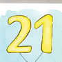 Fox Illustrated 21st Birthday Card, thumbnail 3 of 7