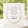 Floral Birthday Poem Card Personalised For Goddaughter, thumbnail 5 of 8
