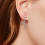 Coral Reef Drop Earrings With Rose Quartz 18ct Gold Plated Or Eco 925 Silver, thumbnail 3 of 6
