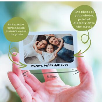 Personalised Metal Photo And Message Wallet Card, 4 of 4