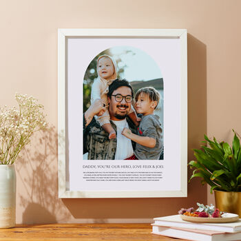 Personalised Reasons I Love Daddy Photo Print, 2 of 3