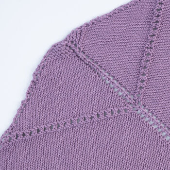 Easy Striped Shawl Knitting Kit, 9 of 12
