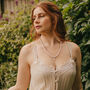 Rose Quartz And Quartz Statement Necklace, thumbnail 3 of 4