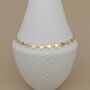 18ct Gold Plated Flat Star Anklet, thumbnail 1 of 4