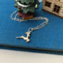 Sterling Silver Mini Reindeer Christmas Necklace, thumbnail 7 of 11