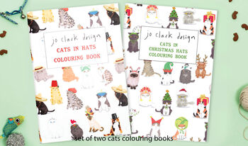 Cats In Christmas Hats Colouring Book, 7 of 7